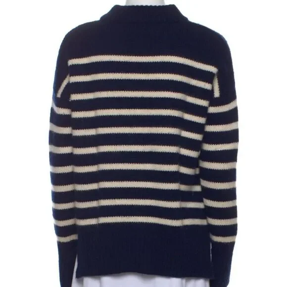 La Ligne NYC Marin striped sweater navy and gray sz S